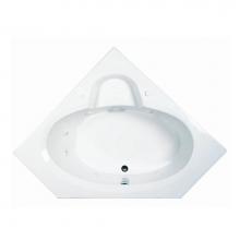 MTI Basics MBASC6060-WH - 60X60 White Corner Air Bath-Basics