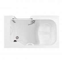 MTI Basics MBSWI5030NV-WH - 5030 White Walk-In Soaking Bath No Valves