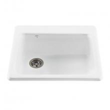 MTI Basics MBKS40W - BASICS SINGLE BOWL SINK 25X22 WHITE