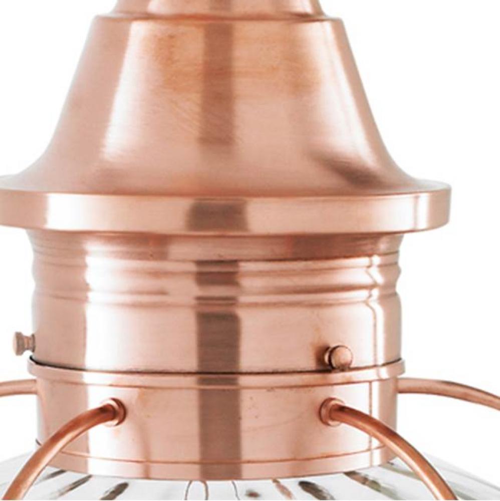 One Light Copper Post Mount