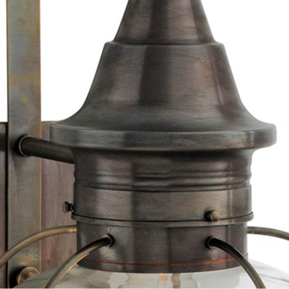 One Light Bronze Hanging Lantern