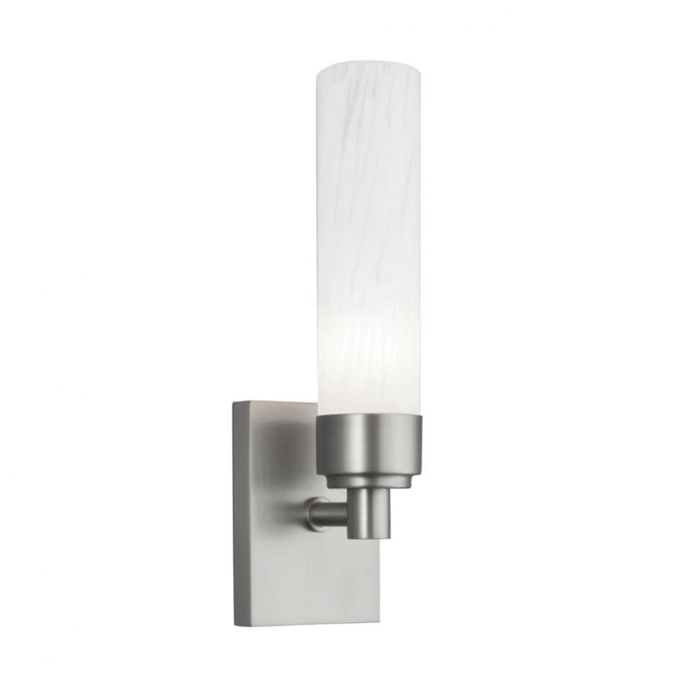 One Light Nickel Wall Light