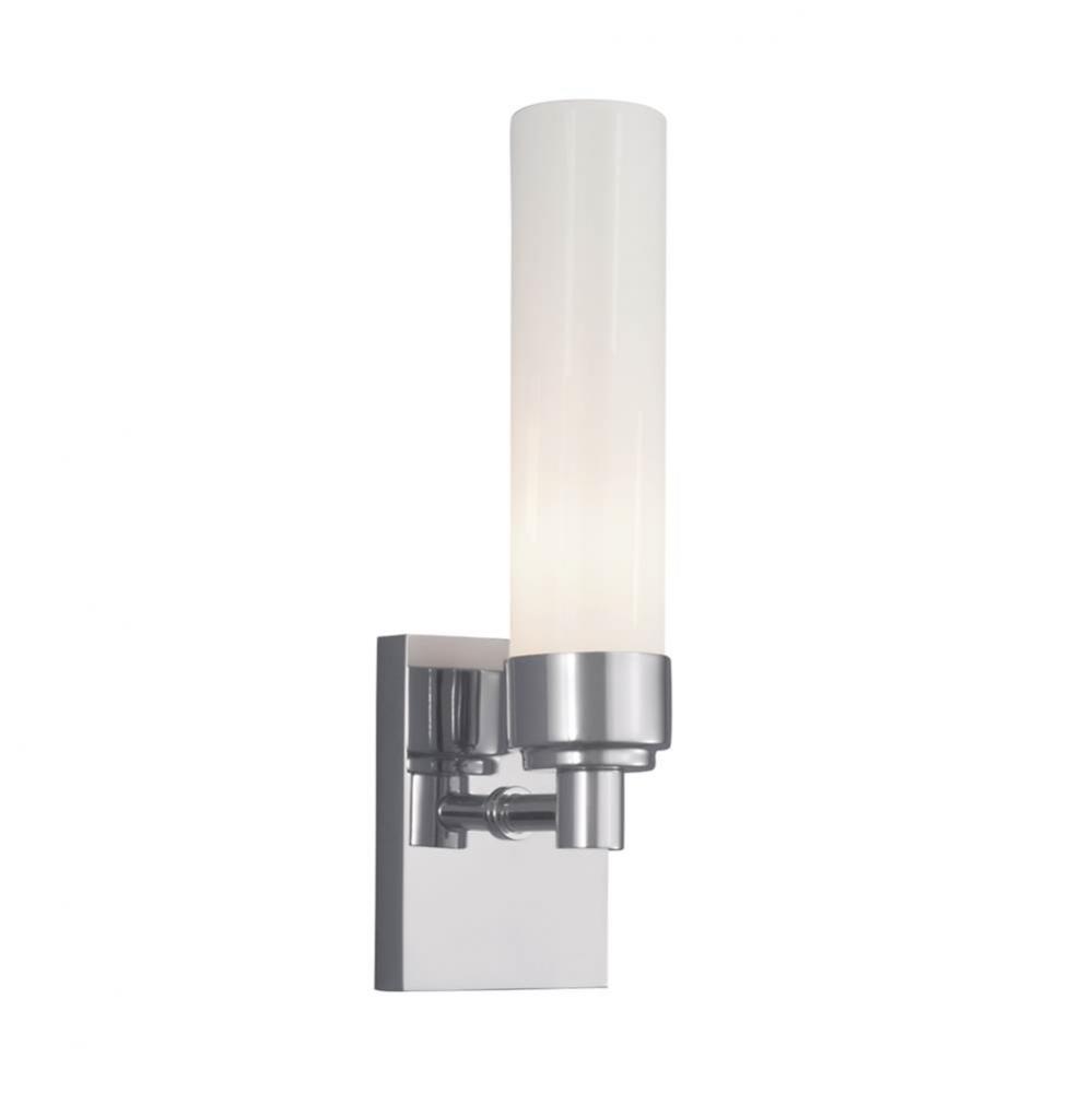 One Light Nickel Wall Light