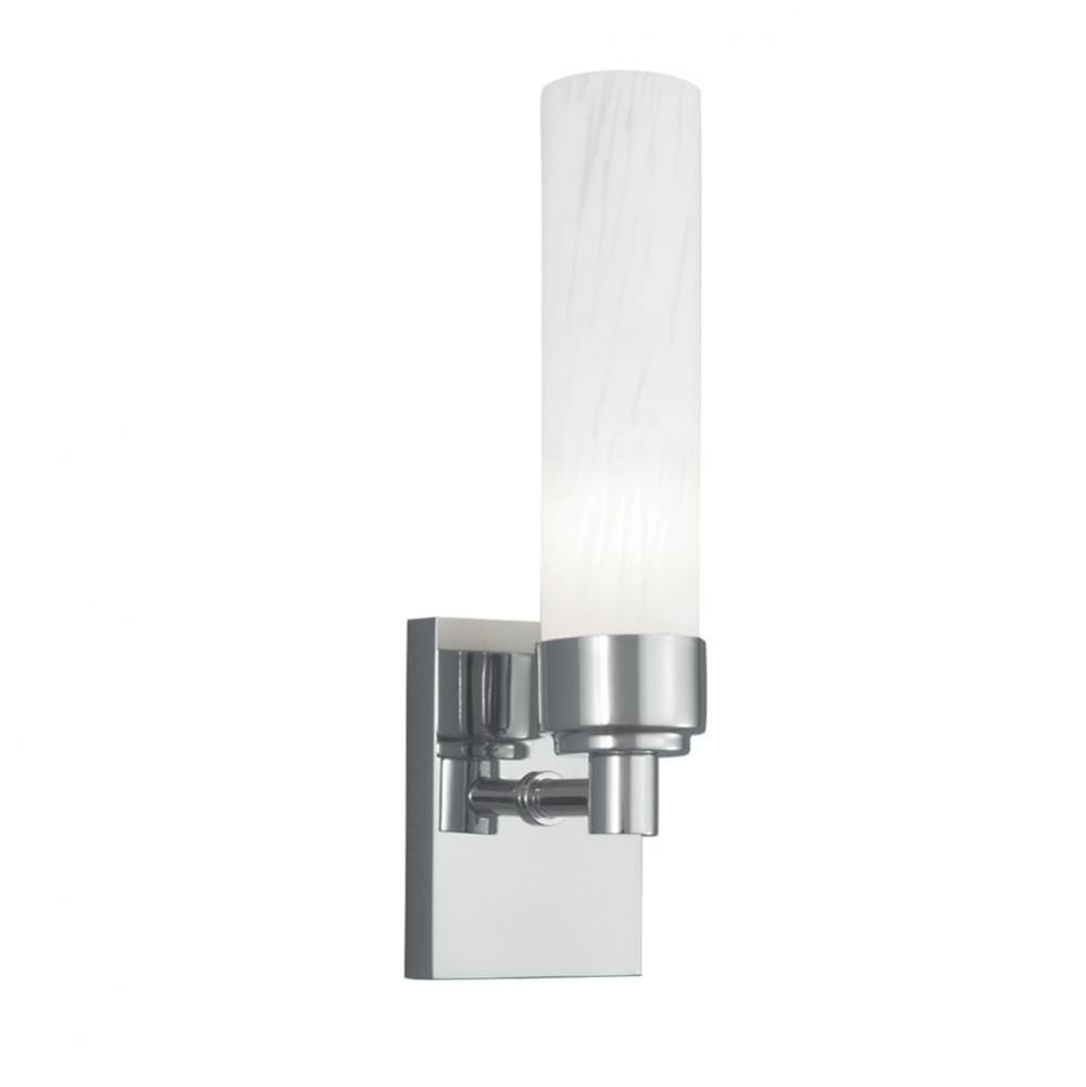 One Light Nickel Wall Light