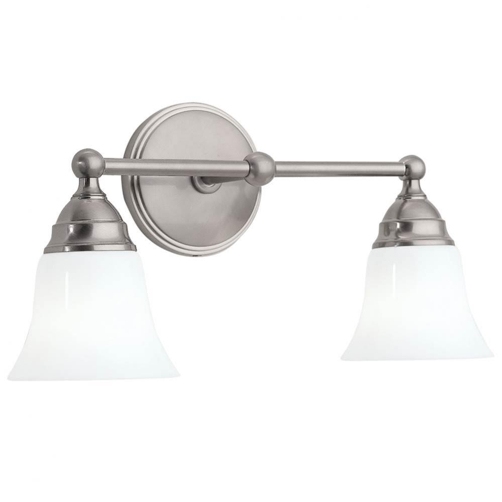 Two Light Nickel Vanity