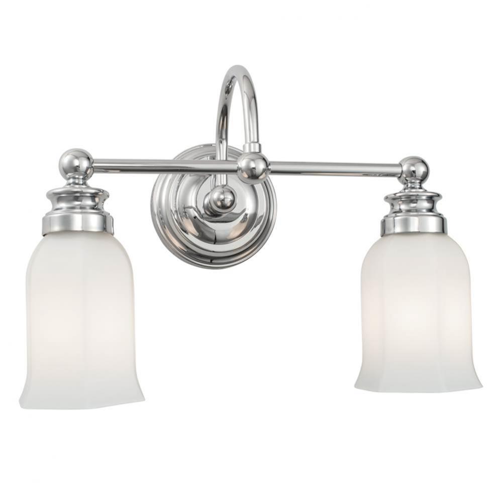 Two Light Chrome Vanity