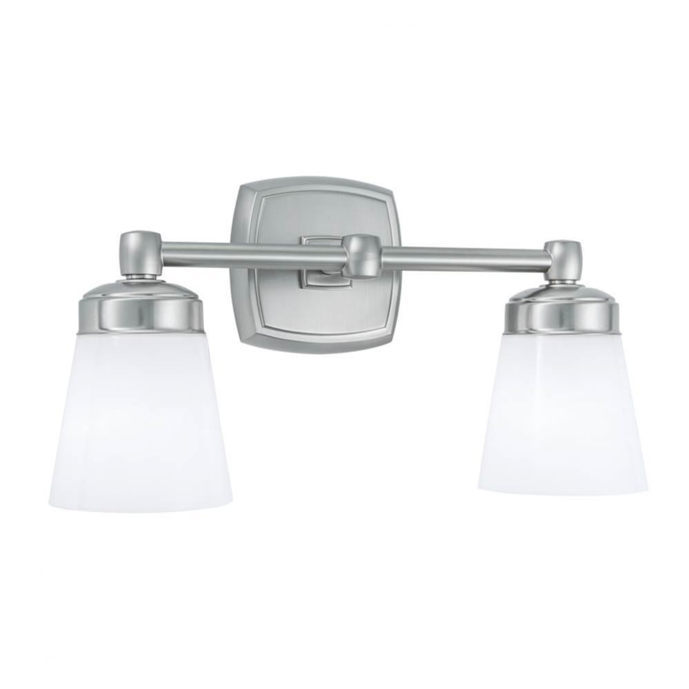 Two Light Nickel Vanity