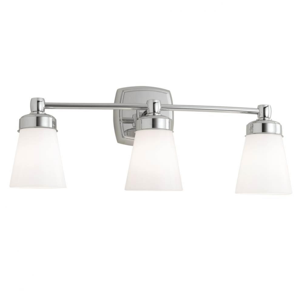 Three Light Chrome Vanity