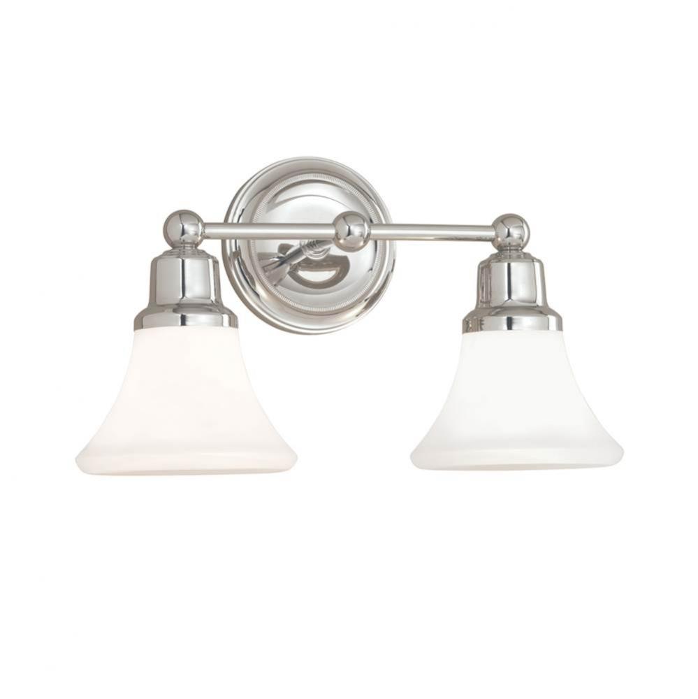 Two Light Nickel Vanity