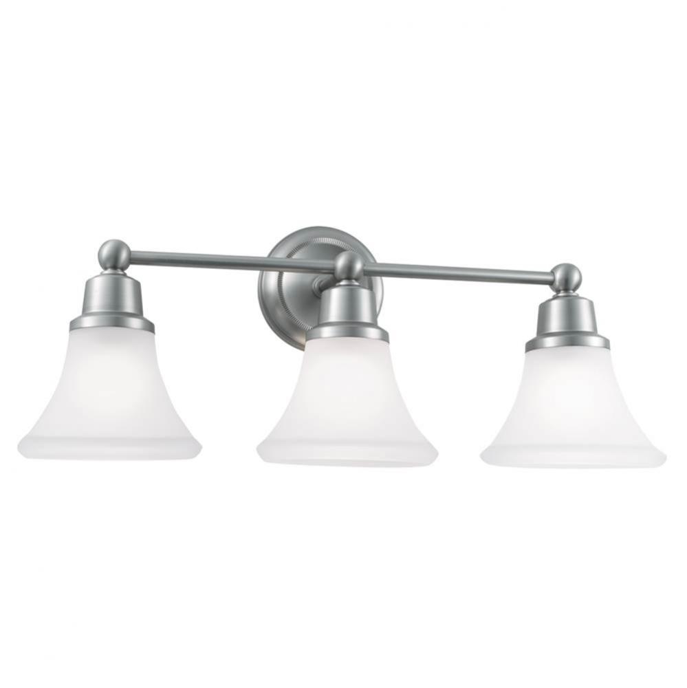 Three Light Nickel Vanity