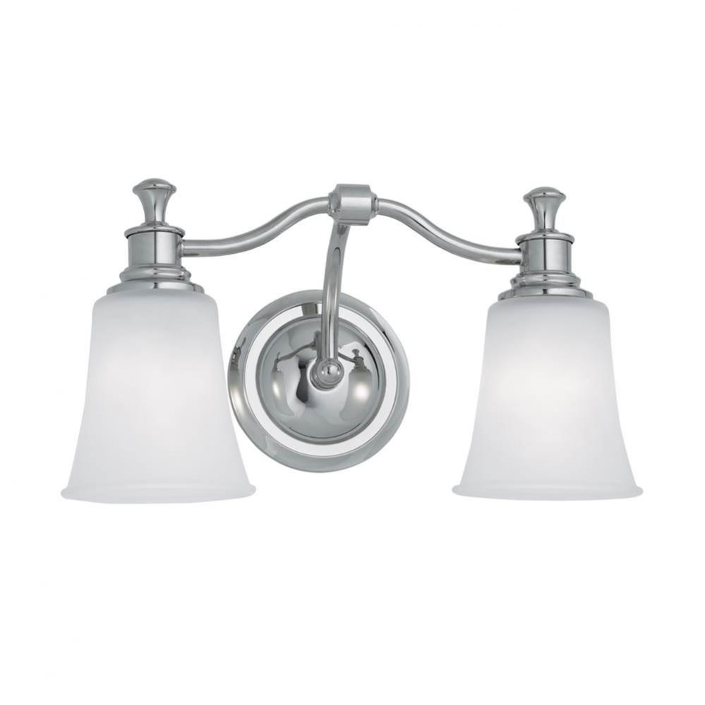 Two Light Chrome Vanity