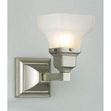 Norwell 8121-CH-SQ - One Light Chrome Wall Light