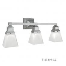 Norwell 8123-BN-SQ - Three Light Chrome Vanity