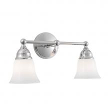 Norwell 8582-CH-BSO - Two Light Chrome Vanity