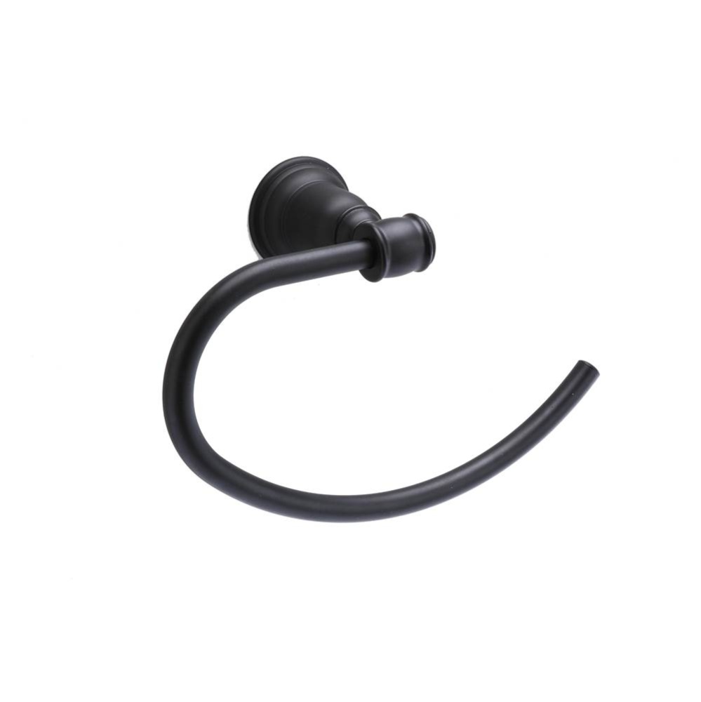 CHARLESTON METAL TOWEL RING BL