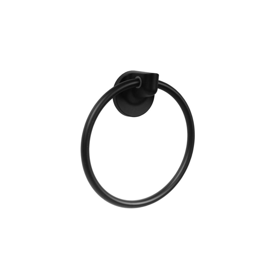 SEAL BEACH METAL TOWEL RING BL