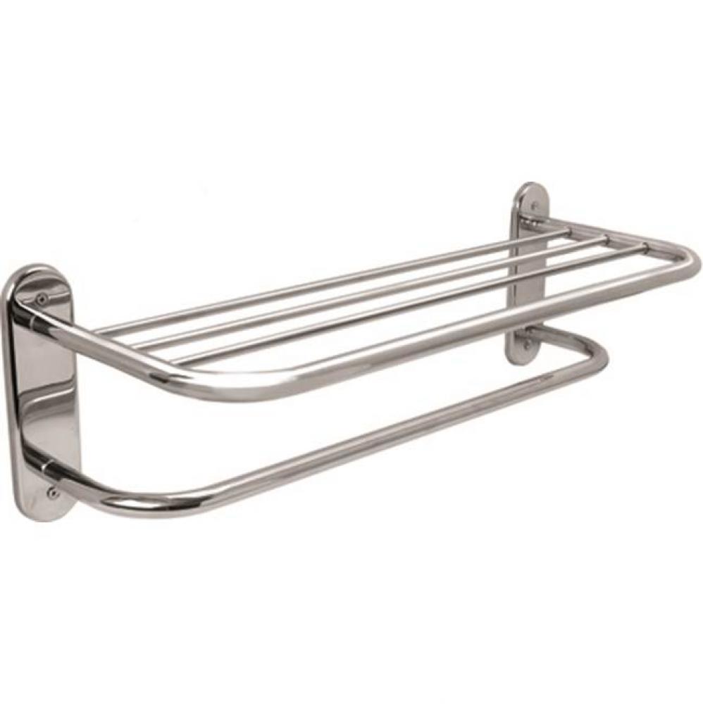 18'' TOWEL SHELF WITH BAR CP