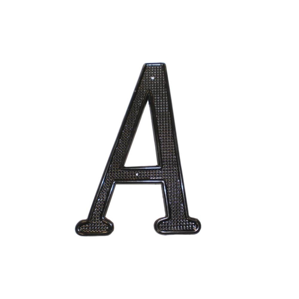4 Inch ZINC HOUSE LETTER #A BL