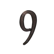 Pamex DD07-409BL - 4 Inch ZINC HOUSE NUMBER #9 BL