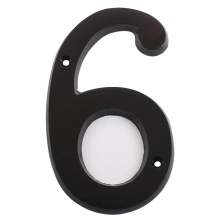 Pamex DD07-4S6OB - 4 Inch HD HOUSE NUMBER #6 OB