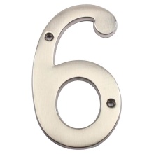 Pamex DD07-4S6SN - 4 Inch HD HOUSE NUMBER #6 SN