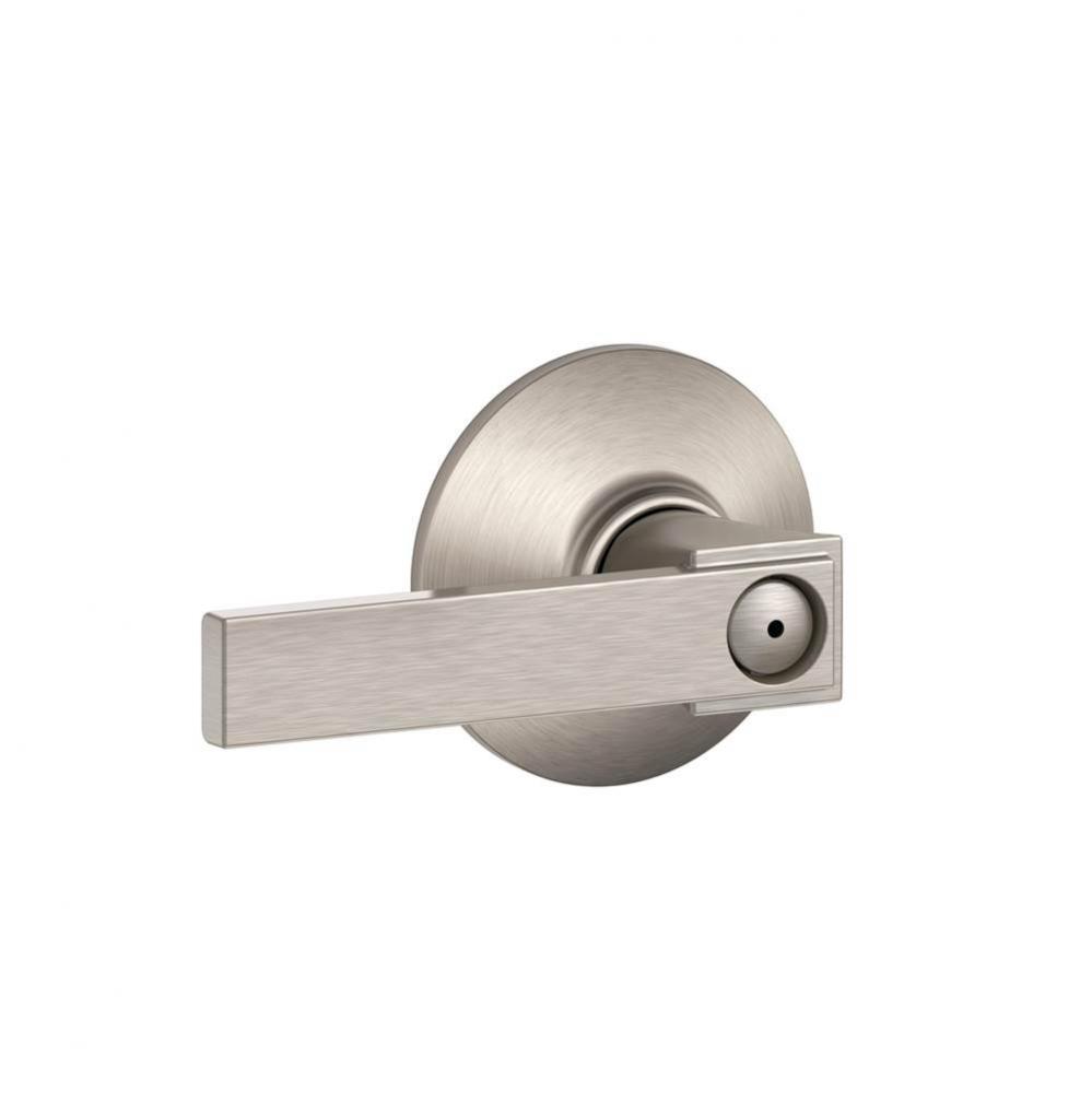 Northbrook Lever Bed and Bath Lock in Satin Nickel