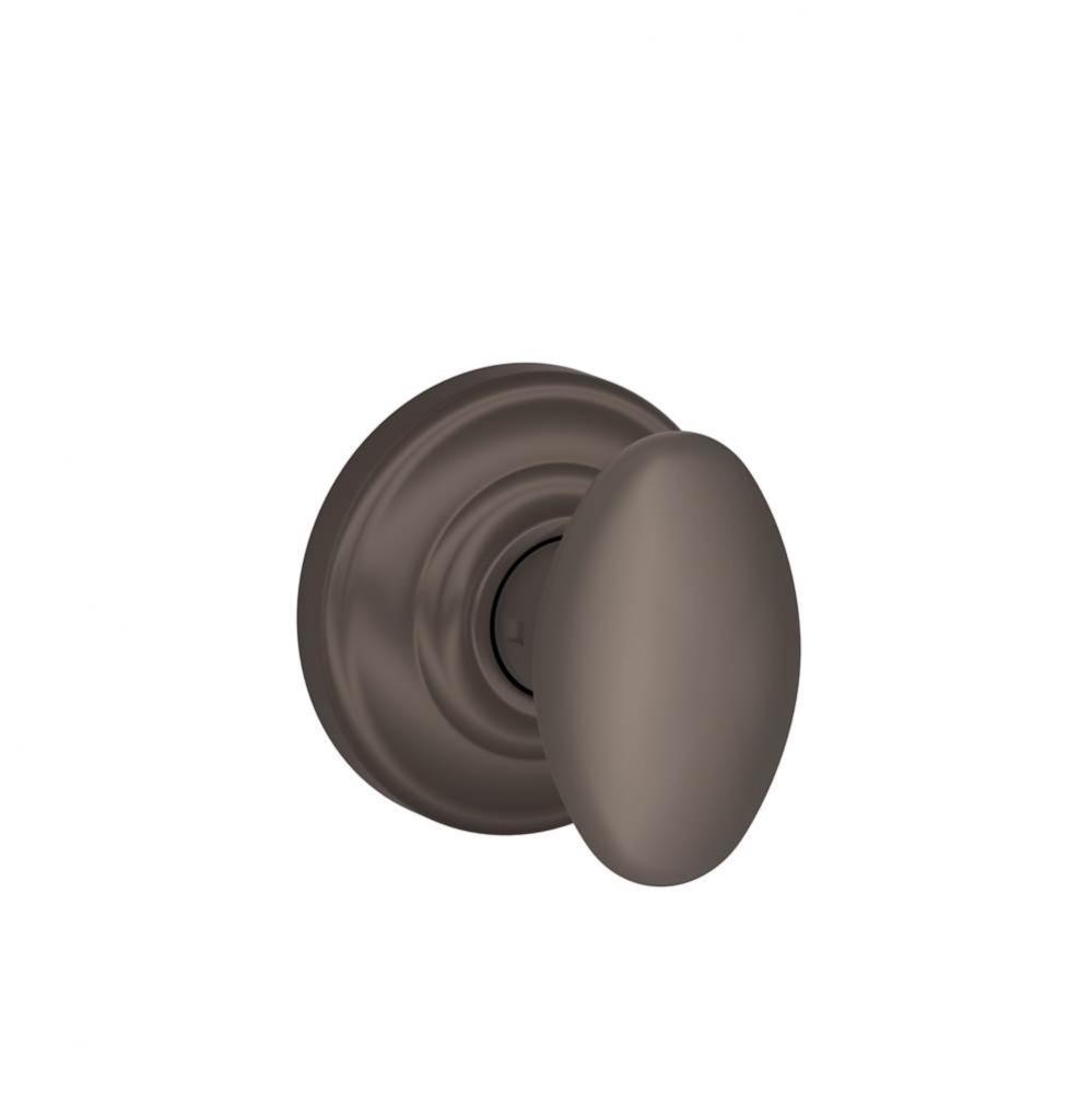 Siena Knob with Andover Trim Hall and Closet Lock in Oil Rubbed Bronze