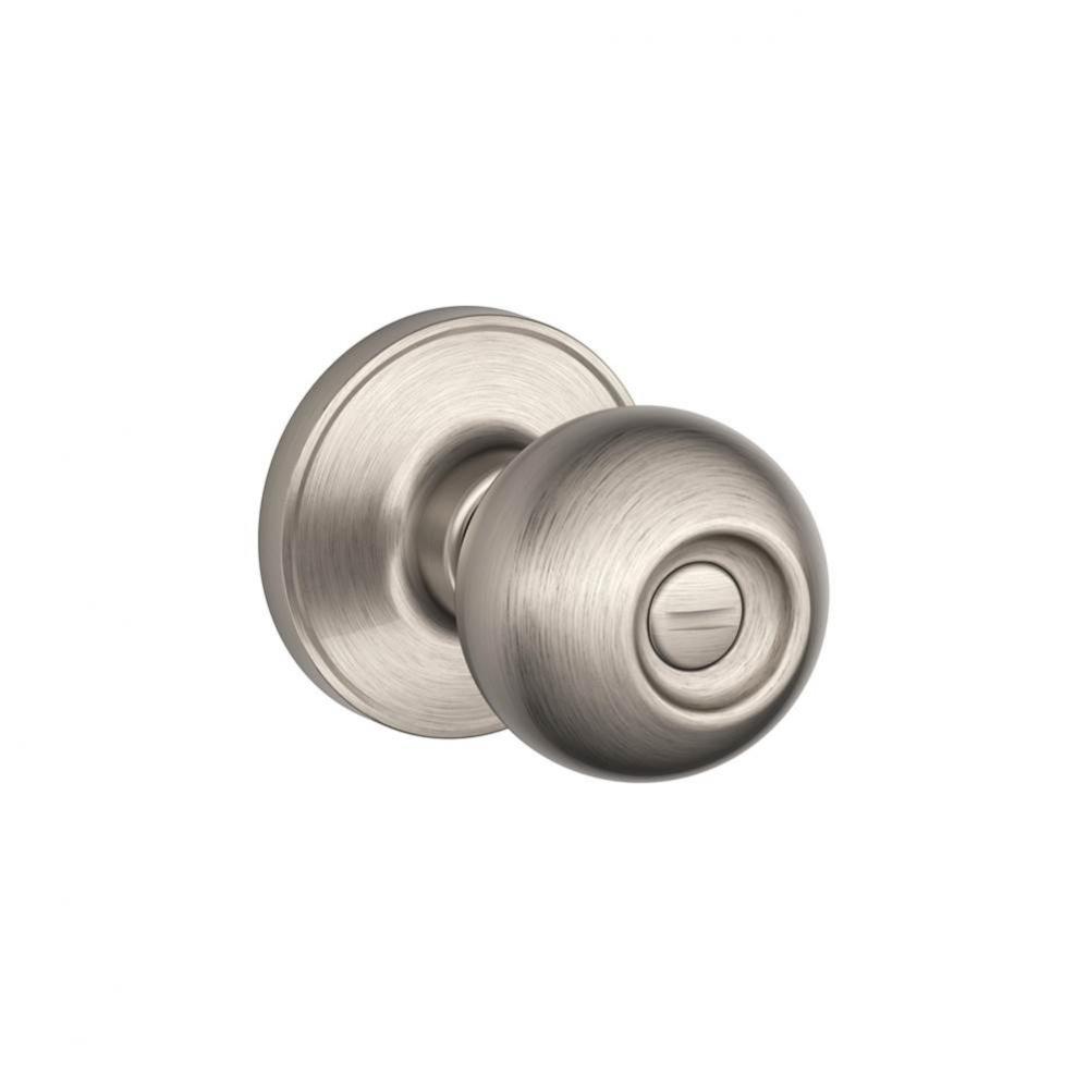 Corona Knob Bed and Bath Lock in Satin Nickel