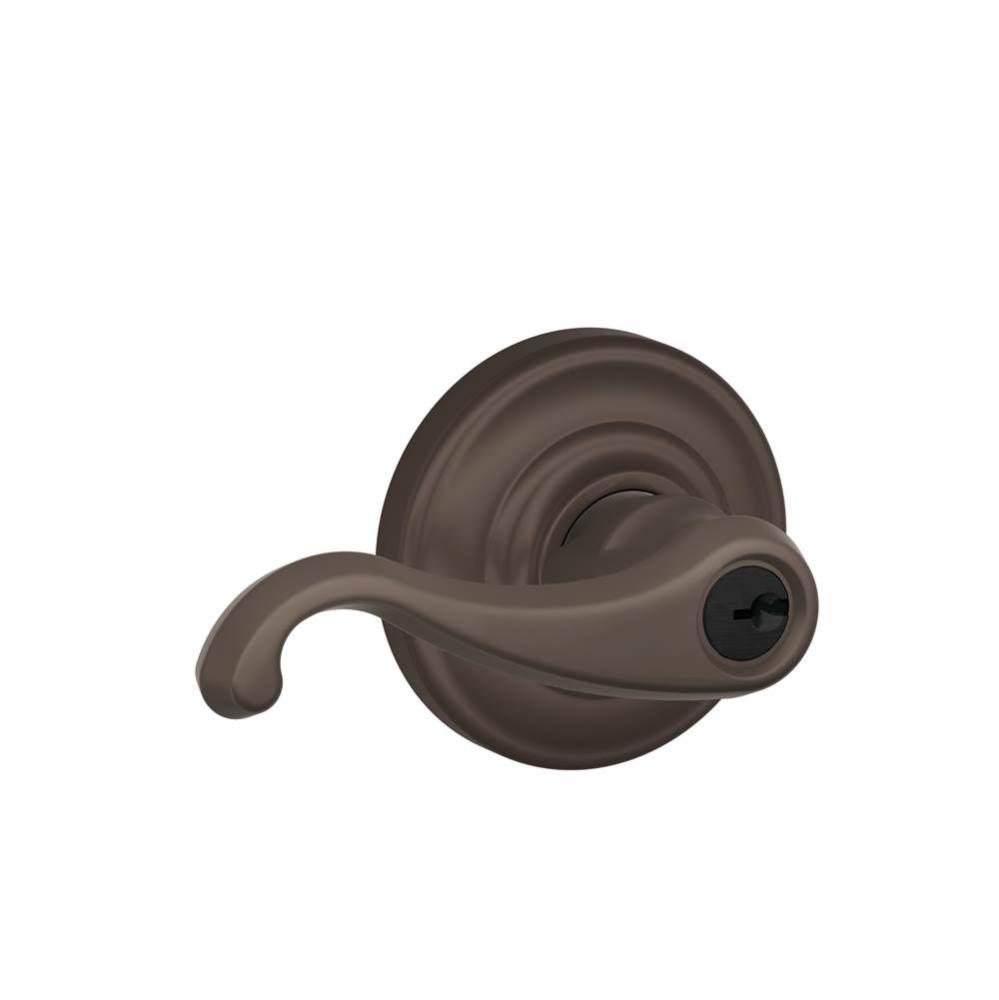 Callington Lever with Andover Trim Keyed Entry Lock in Oil Rubbed Bronze