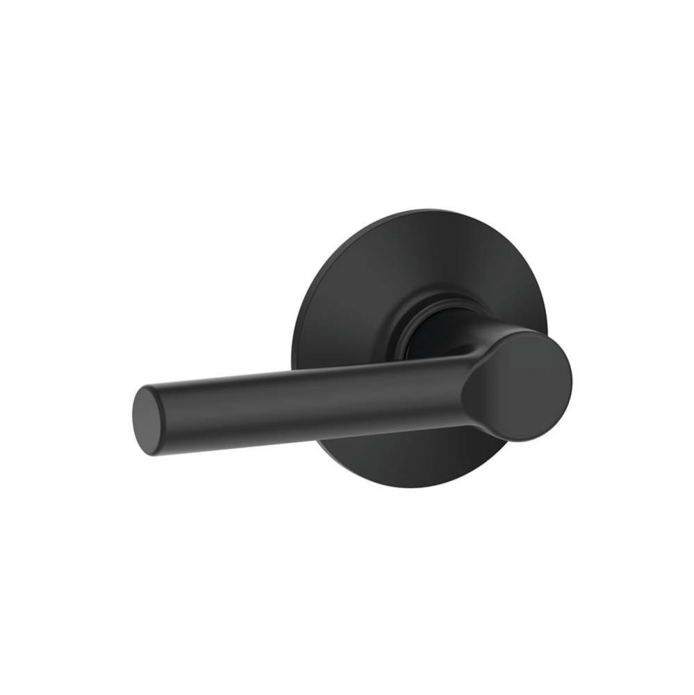 Broadway Lever Hall and Closet Lock in Matte Black