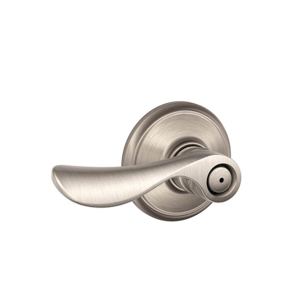 Champagne Lever Bed and Bath Lock in Satin Nickel