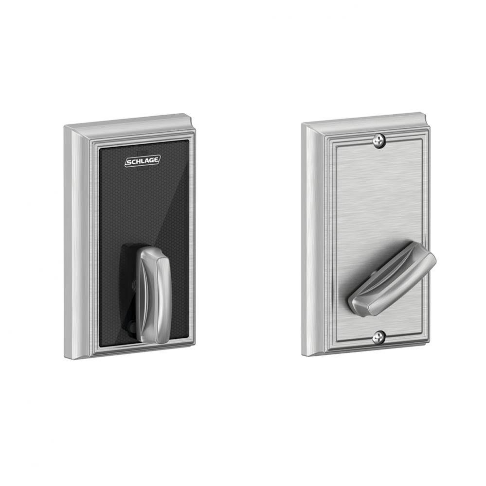 Control Smart Deadbolt Addison Trim in Satin Chrome