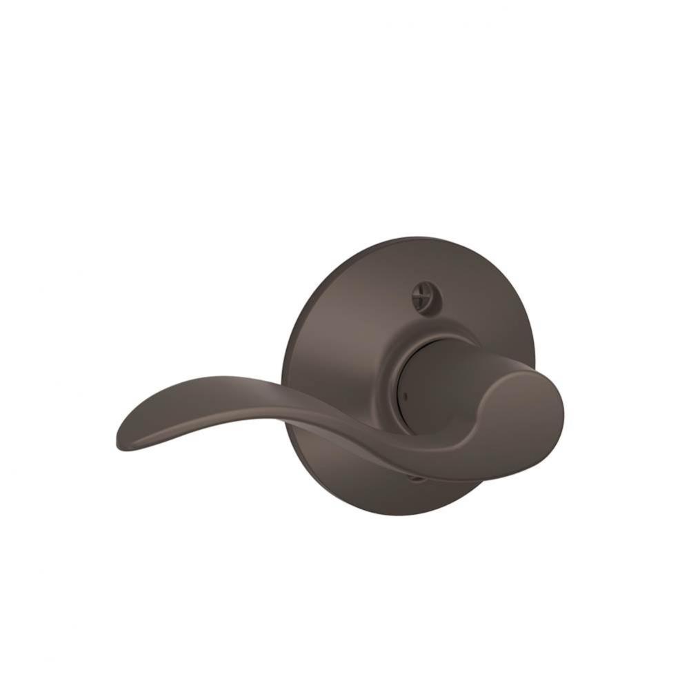 Accent Lever Non-Turning Lock in Oil Rubbed Bronze - Left Handed