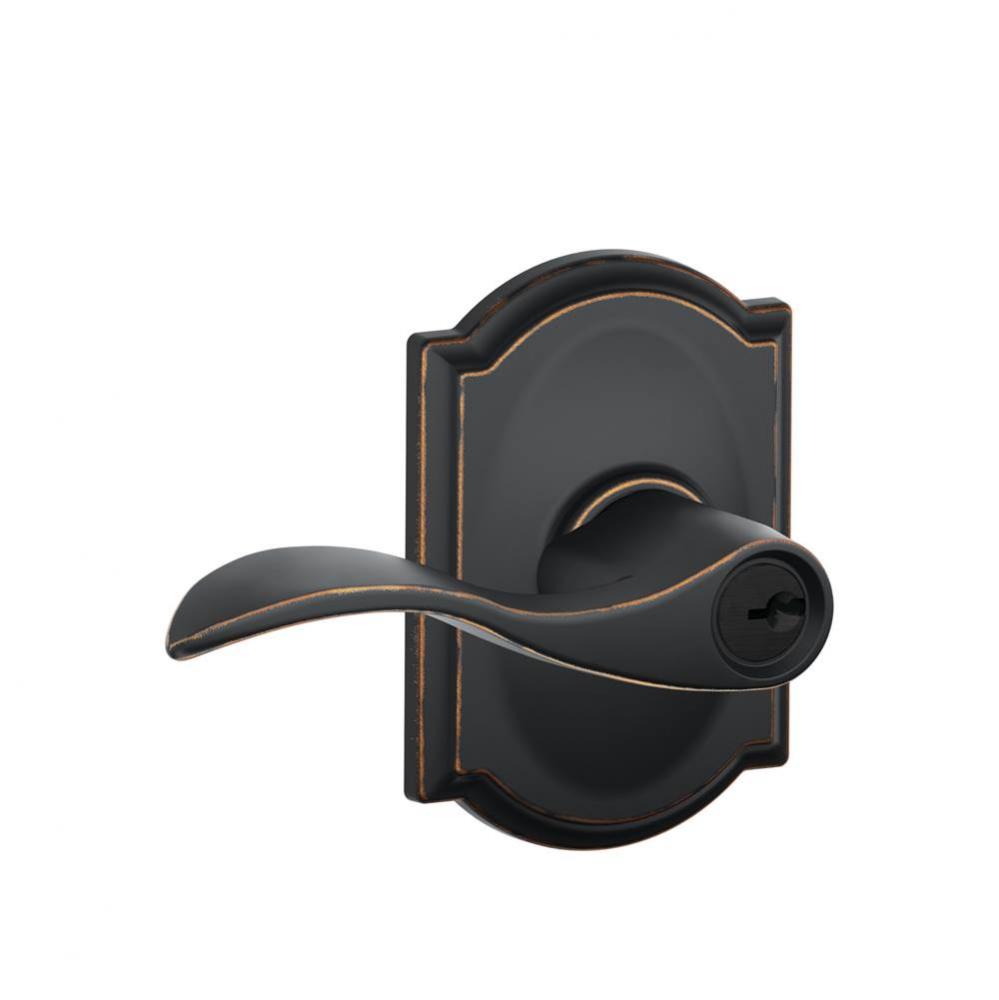 Accent Lever with Camelot Trim Keyed Entry Lock