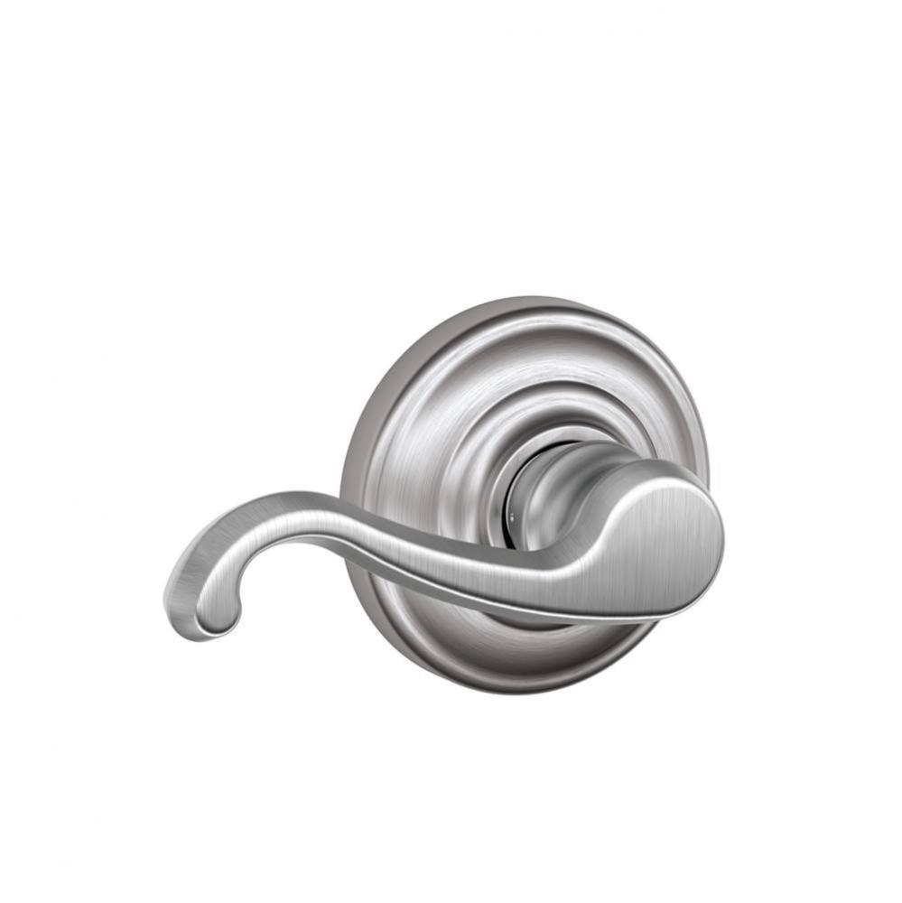 Callington Lever with Andover Trim Hall and Closet Lock in Satin Chrome