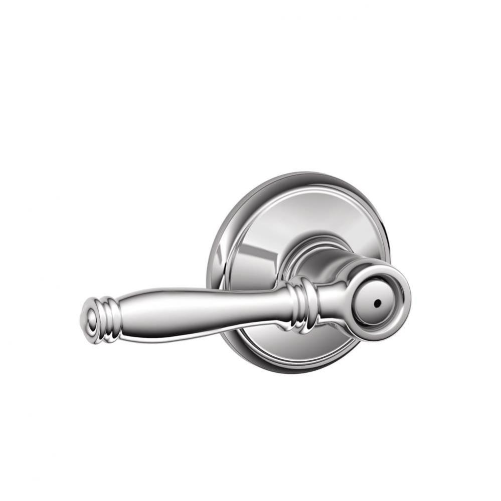 Birmingham Lever Bed and Bath Lock in Bright Chrome