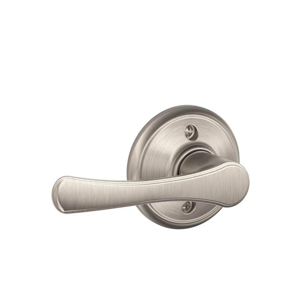 Avila Lever Non-Turning Lock in Satin Nickel