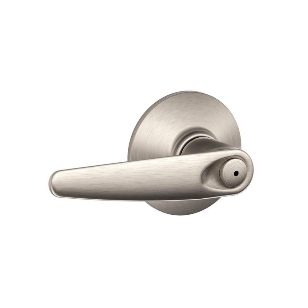 Jazz Lever Bed and Bath Lock in Satin Nickel