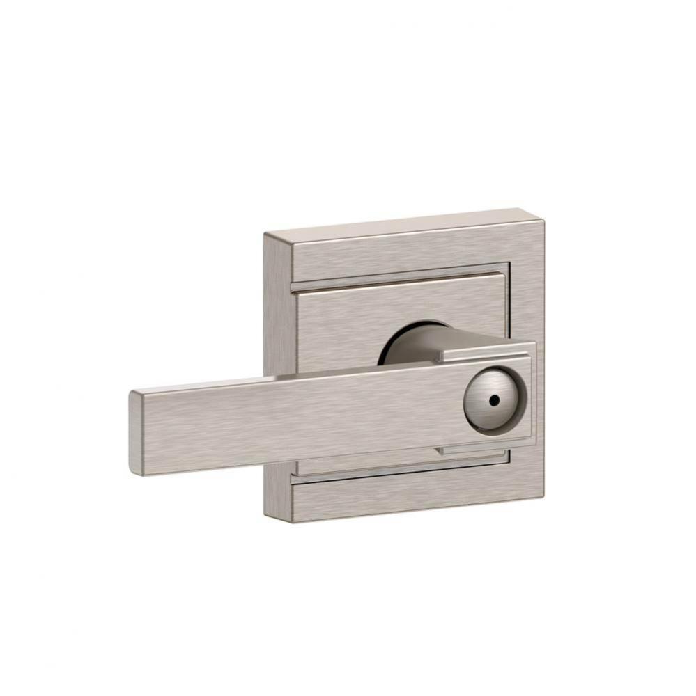 Northbrook Lever with Upland Trim Bed and Bath Lock
