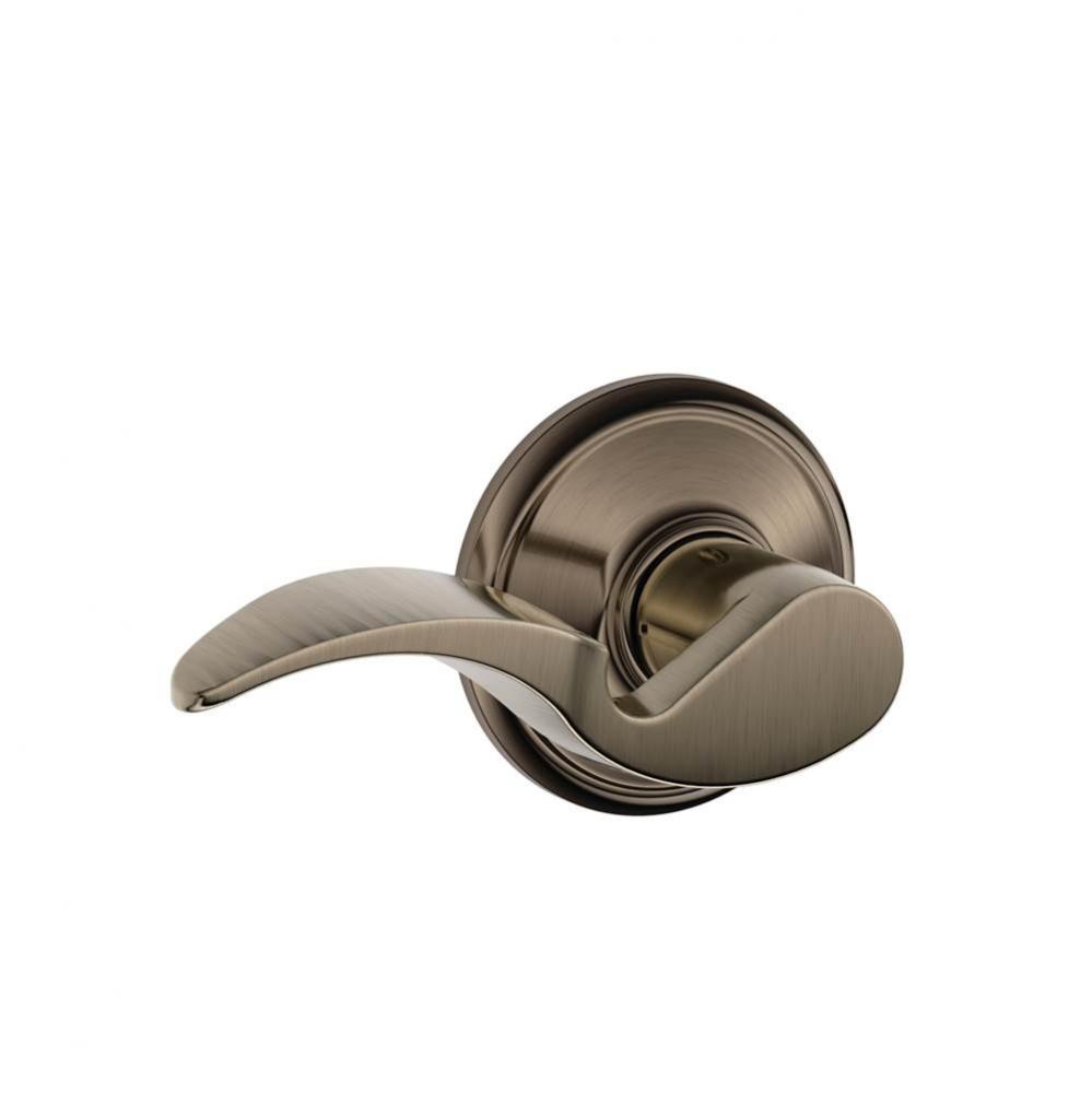 Avanti Lever Hall and Closet Lock in Antique Pewter