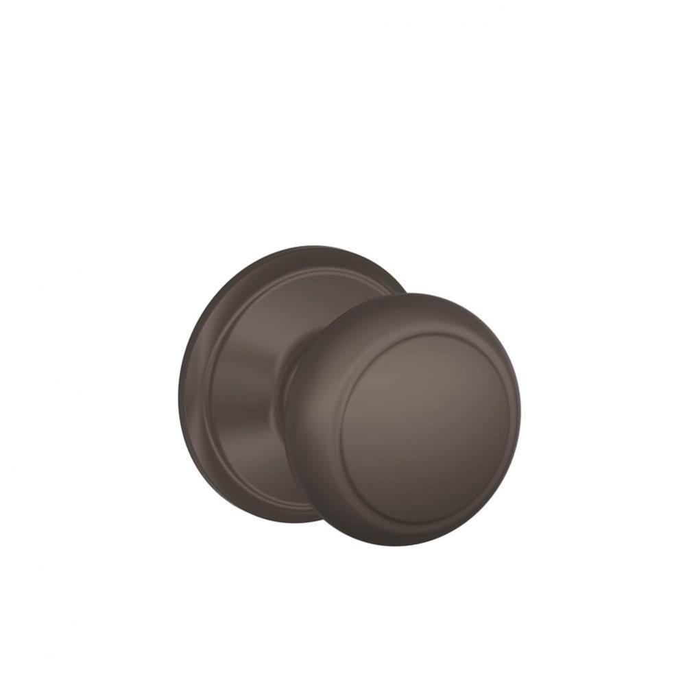 Andover Knob Hall and Closet Lock in Oil Rubbed Bronze