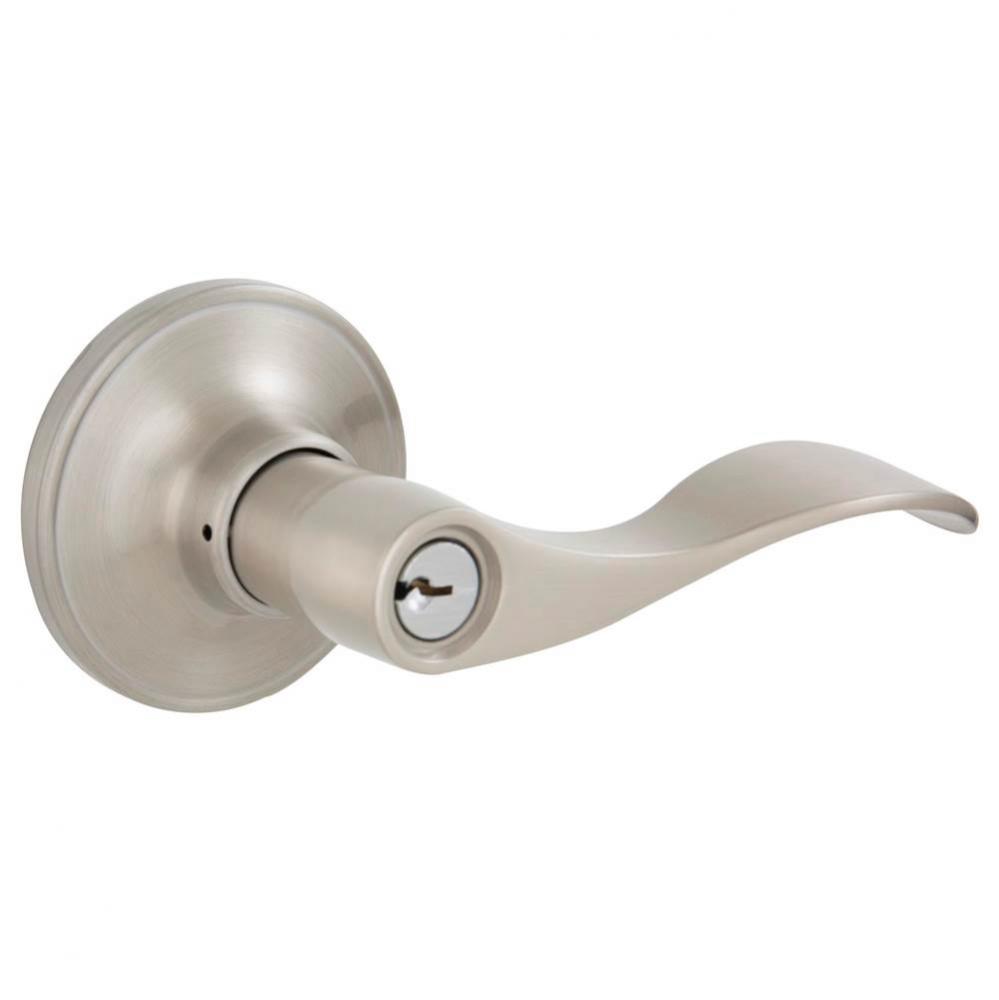 Millstreet Satin Nickel Keyed Entry Lever