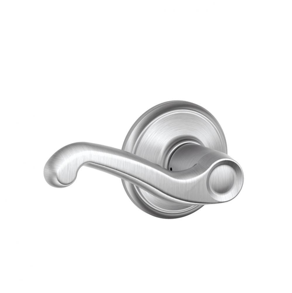 Flair Lever Hall and Closet Lock in Satin Chrome