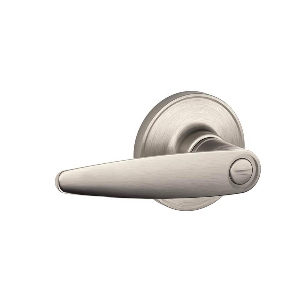 Dover Lever Bed and Bath Lock in Satin Nickel