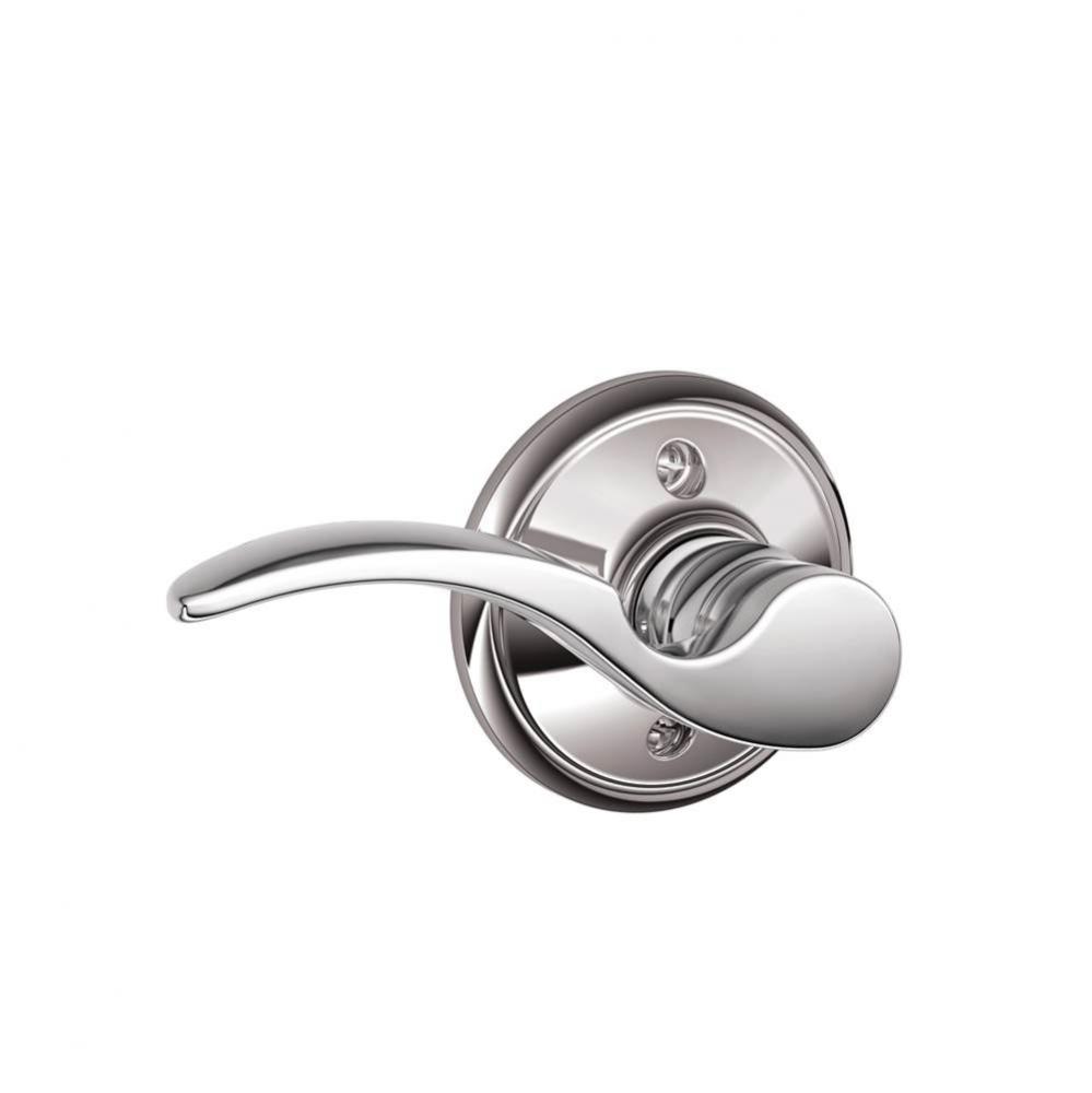 St. Annes Lever Non-Turning Lock in Bright Chrome - Left Handed