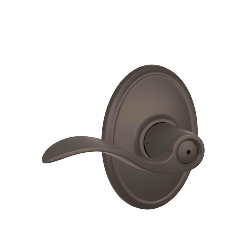 Accent Lever with Wakefield Trim Bed and Bath Lock in Oil Rubbed Bronze