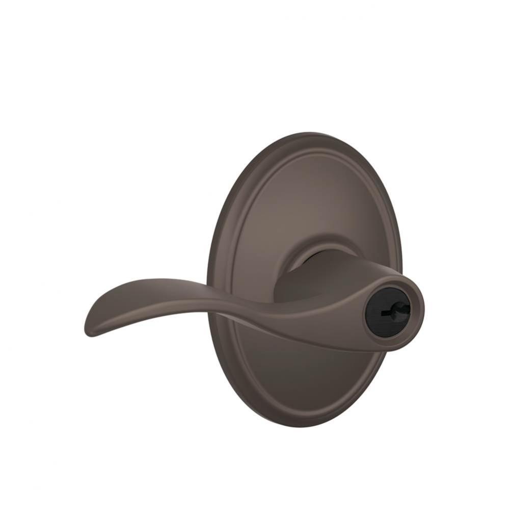 Accent Lever with Wakefield Trim Keyed Entry Lock in Oil Rubbed Bronze