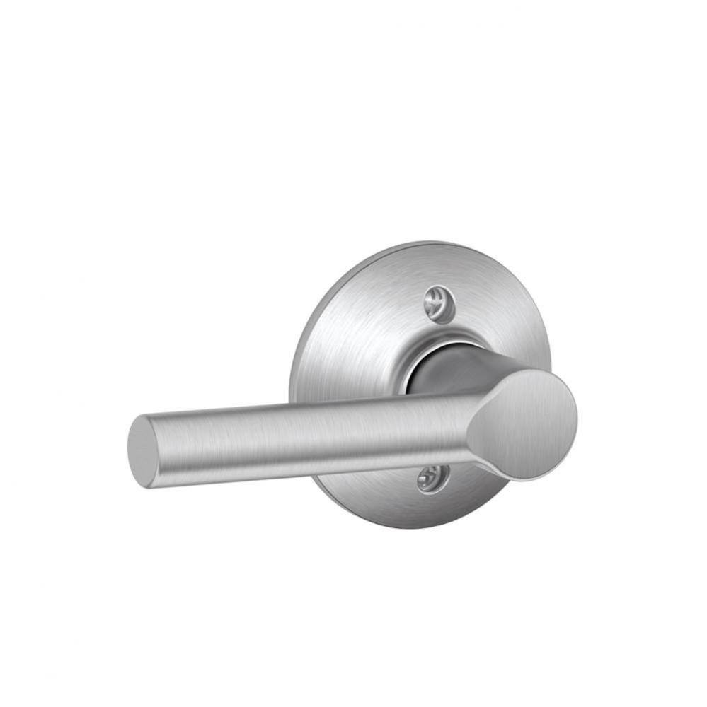Broadway Lever Non-Turning Lock in Satin Chrome