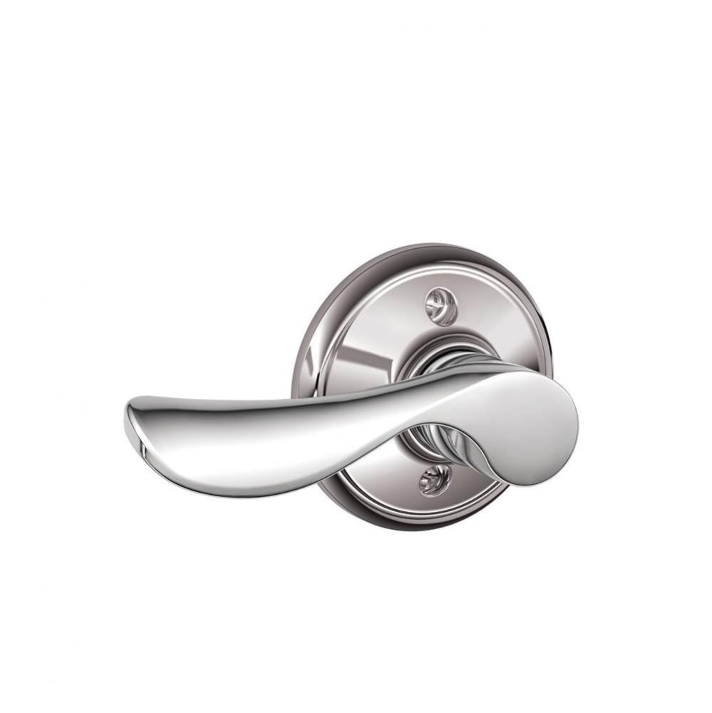 Champagne Lever Non-Turning Lock in Bright Chrome - Left Handed