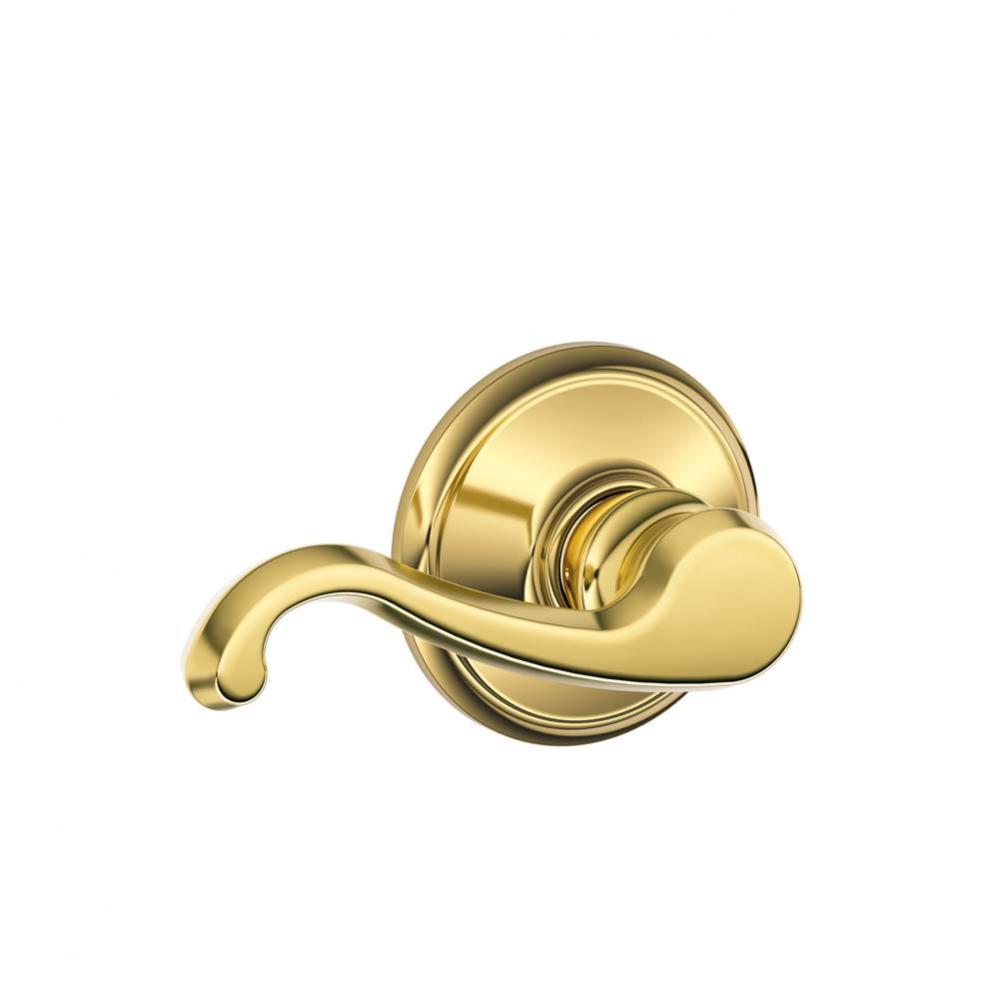 Callington Lever Hall and Closet Lock in Bright Brass